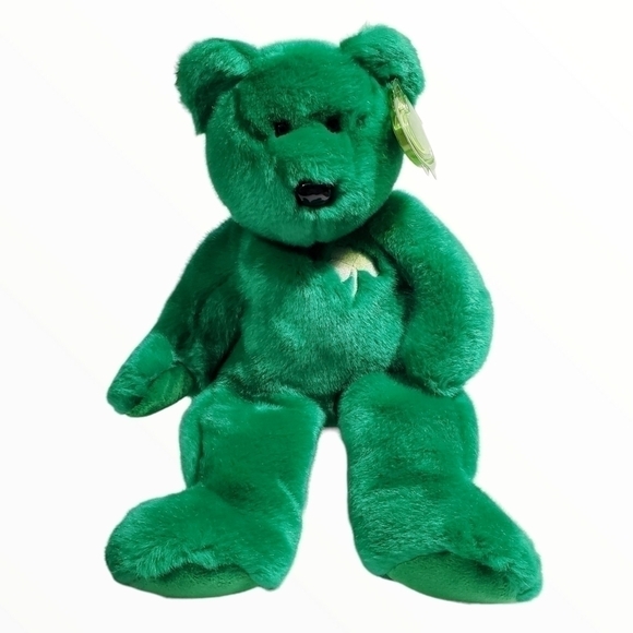 Vintage 1998 Beanie Baby Erin Ireland lucky bear 14" NO flag - Picture 1 of 8